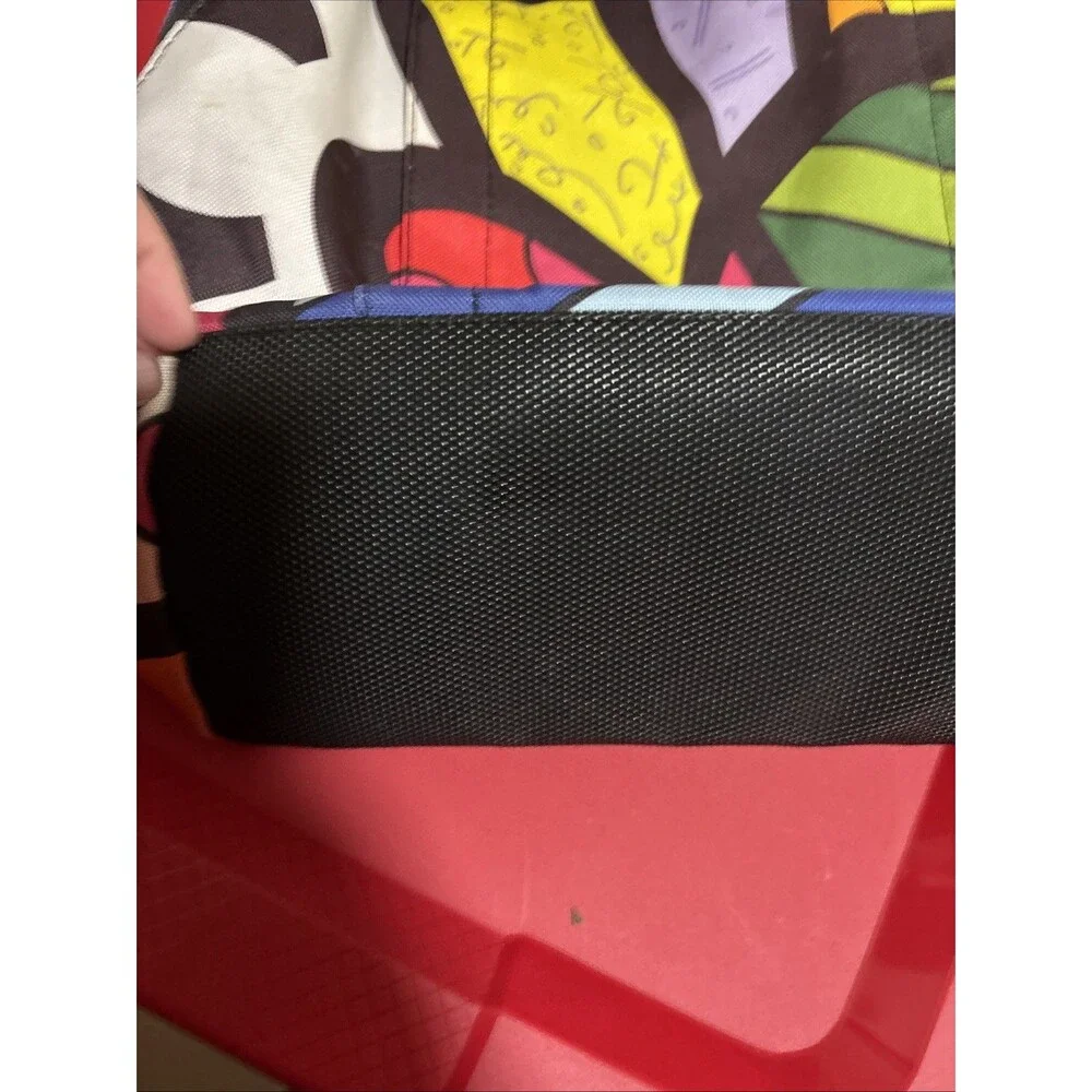 Romero BRITTO Abstract Hearts Art Backpack Multicolor Miquelrius Licensed Rare! - Picture 10 of 13